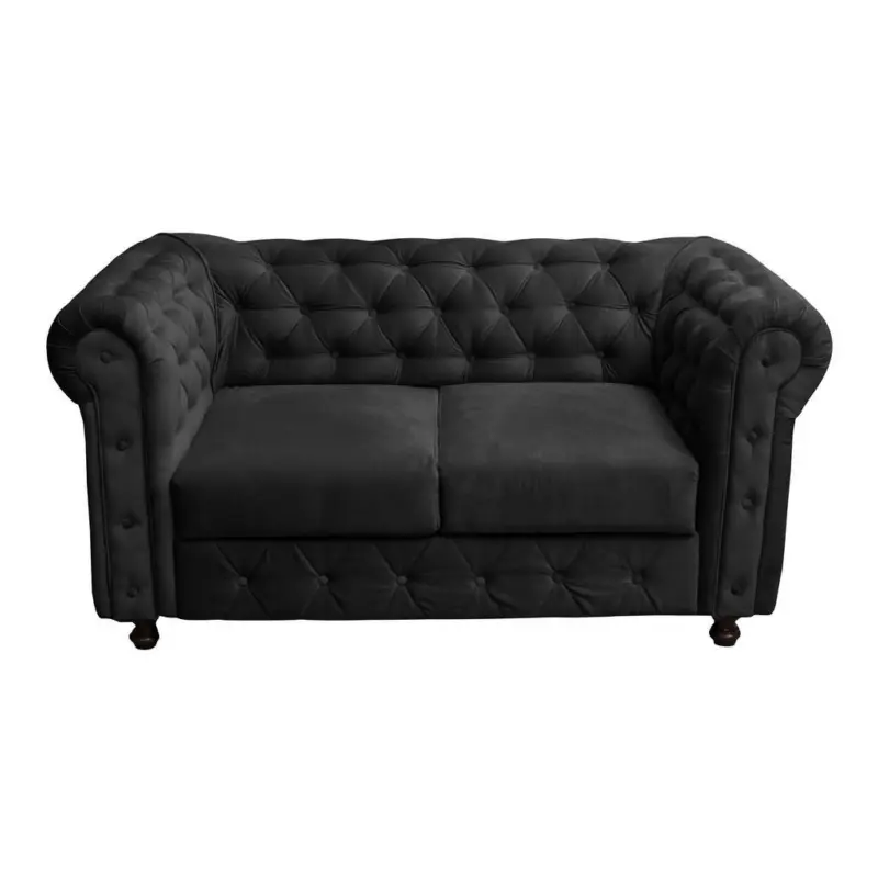Chesterfield-sofa Cardiff Anthrazit B: 168 Cm