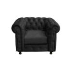 Möbelix Chesterfield-Sessel Cardiff Anthrazit B: 110 cm