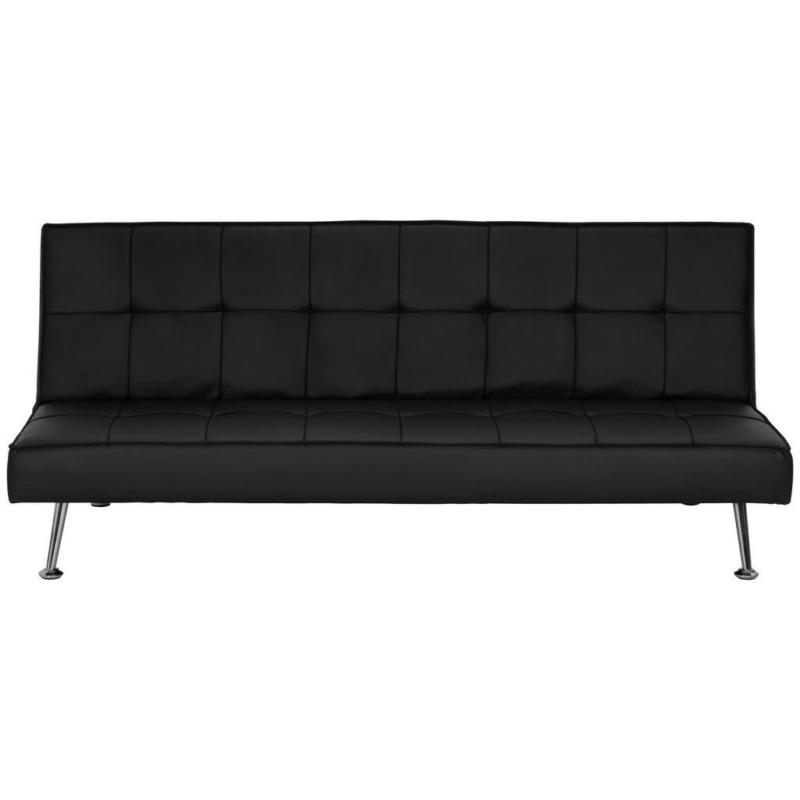 Schlafsofa Silva Schwarz B: 179 cm