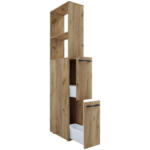 Möbelix Hochschrank Bad Sadilo Xl Bxh 25x183 Cm Honigeiche Dekor
