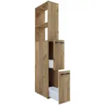 Möbelix Hochschrank Bad Sadilo Xl Bxh 25x183 Cm Honigeiche Dekor