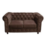 Möbelix Chesterfield-Sofa Cardiff Braun B: 168 cm