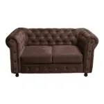 Möbelix Chesterfield-sofa Cardiff Braun B: 168 Cm