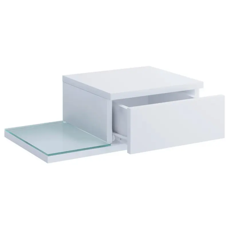 Nachkästchen Konsila M H: 15 cm Weiß