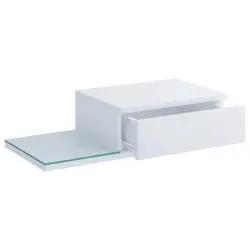 Nachkästchen Weiß H: 15 cm Konsila L