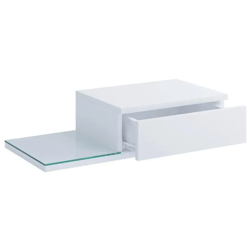 Nachkästchen Weiß H: 15 cm Konsila L