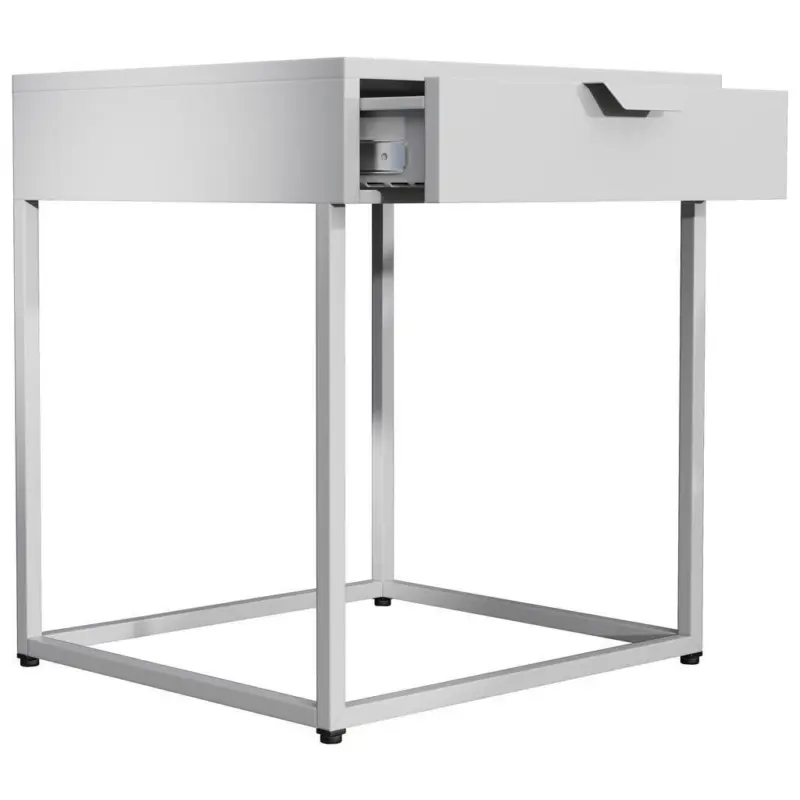 Nachk&auml;stchen Wei&szlig; H: 50 cm Flokas S