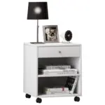 M&ouml;belix Nachk&auml;stchen Wei&szlig; H: 54 cm Rolda