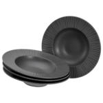 Möbelix Pastateller 21820 Vesuvio Black, Pastaset