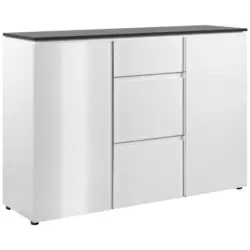 Kommode 133 Cm Brest, Weiß