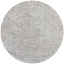 Shaggy Feather Soft Rund Grau 133x133