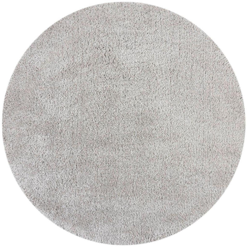 Shaggy Feather Soft Rund Grau 133x133