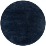 Möbelix Shaggy Feahter Soft Dunkelbau Rund