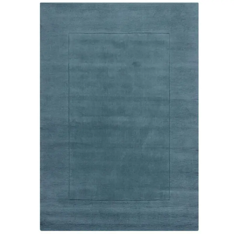 Webteppich Textured Wool B Blue 200x290