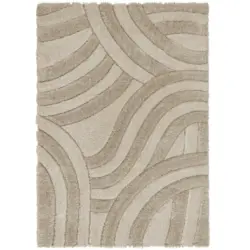 Shaggy Velvet Carved Natural 80x150