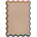 Möbelix Wollteppich Leo Scallop Border M 200x290