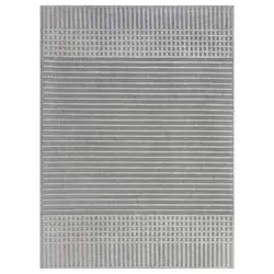 Webteppich Elton Stripe Wash Grey 120x160
