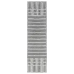 Webteppich Elton Stripe Wash Grey 60x240