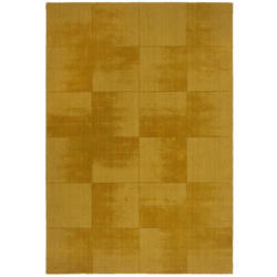 Wollteppich Demi Check Ombre Yello 160x230