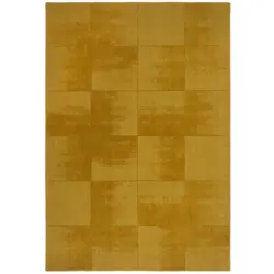 Wollteppich Demi Check Ombre Yello 200x290