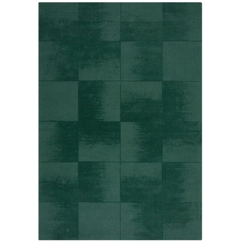 Wollteppich Demi Check Ombre Green 120x170