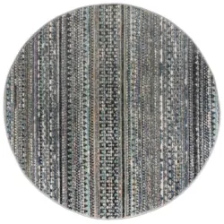 Flachwebteppich Camino Blue 140x140