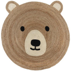 Kinderteppich Jute Bertie Bear N 100x100