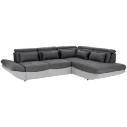 Ecksofa Mit Schlaffunktion Park Hell-/dunkelgrau