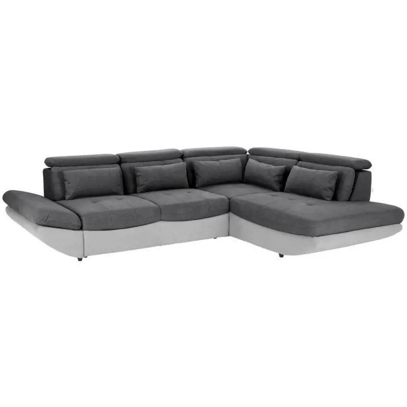 Ecksofa Mit Schlaffunktion Park Hell-/dunkelgrau