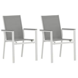 Gartensessel-Set 2-Tlg. Parma Metall/Textil