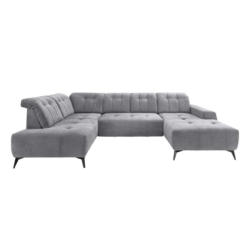 Ecksofa, Sitzvorzug Elektrisch Sano, Hellgrau, 200x337x180 Cm