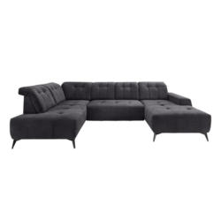 Ecksofa, Sitzvorzug Elektrisch Sano, Anthrazit, 200x337x180cm