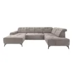 M&ouml;belix Ecksofa, Sitzvorzug Elektrisch Sano, Taupe, 180x337x200 Cm