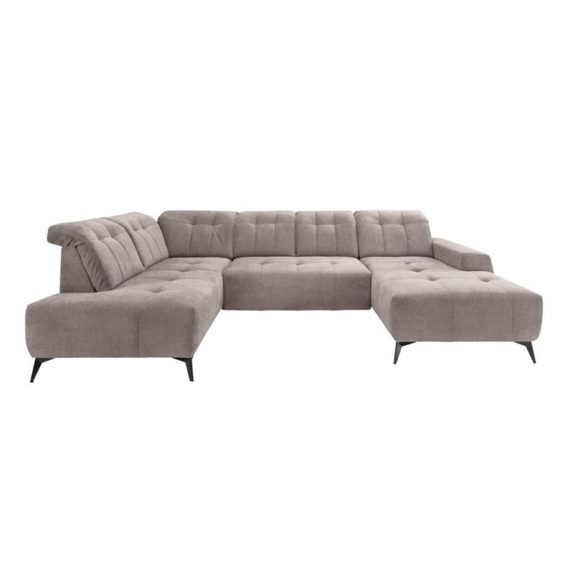 Ecksofa, Sitzvorzug Elektrisch Sano, Taupe, 200x337x180 Cm