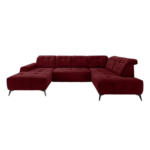 Möbelix Ecksofa, Sitzvorzug Elektrisch Sano, Bordeaux, 180x337x200 Cm