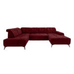 Möbelix Ecksofa, Sitzvorzug Elektrisch Sano, Bordeaux, 200x337x180 Cm