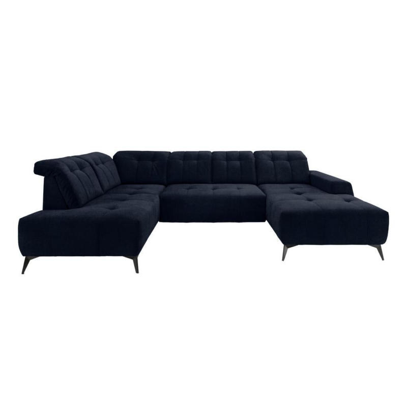 Ecksofa, Sitzvorzug Elektrisch Sano, Dunkelbl., 200x337x180cm