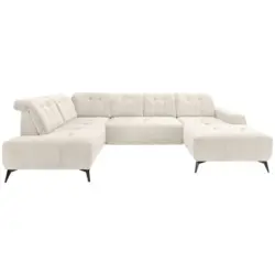 Ecksofa, Sitzvorzug Elektrisch Sano, Creme, 200x337x180 Cm