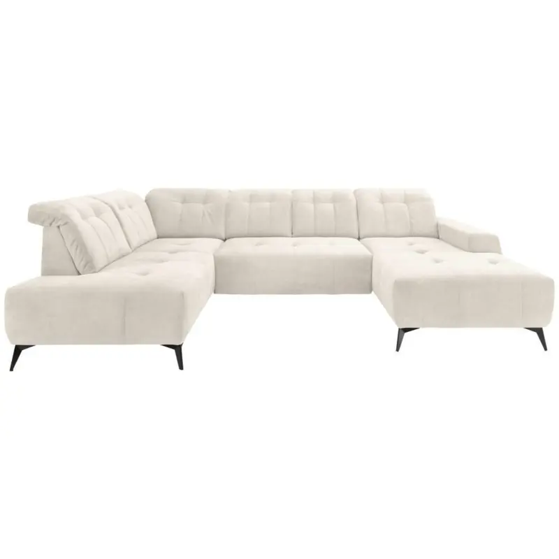 Ecksofa, Sitzvorzug Elektrisch Sano, Creme, 200x337x180 Cm