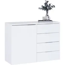 Kommode 120 cm Split 2, Wei&szlig;