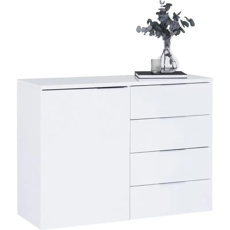 Kommode 120 cm Split 2, Wei&szlig;