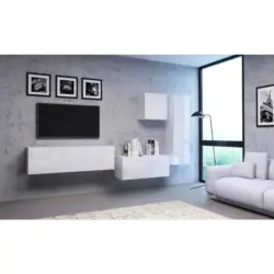 TV-Lowboard Vivien B: 100 cm Wei&szlig;