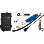 Möbelix Stand Up Paddle Aufblasbar Blau/Schwarz/Weiß