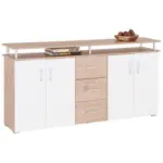 Möbelix Kommode 176 Cm Lift, Eiche Dekor/weiß