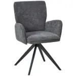 Möbelix Armlehnstuhl Xilo Grau/schwarz Gepolstert