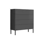 Möbelix Kommode 79 Cm Mailand Typ 3 + Mf, Anthrazit