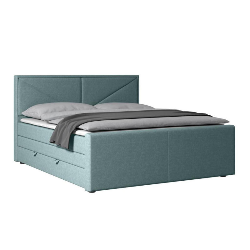 Boxspringbett Lima 180x200 cm Blau