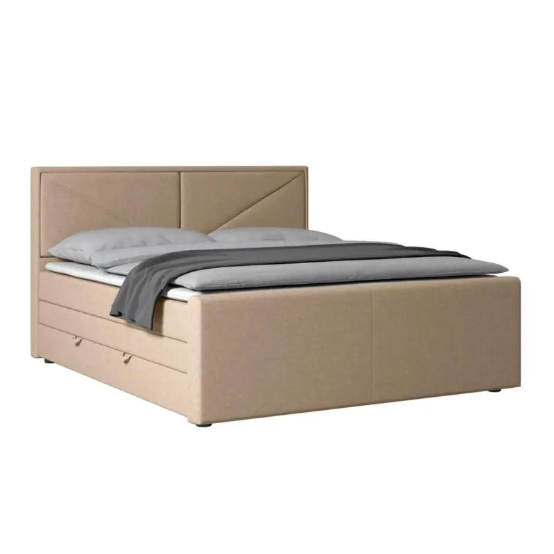 Boxspringbett Lima 180x200 cm Naturfarben