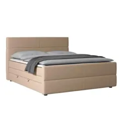 Boxspringbett Verona 180x200 cm Naturfarben