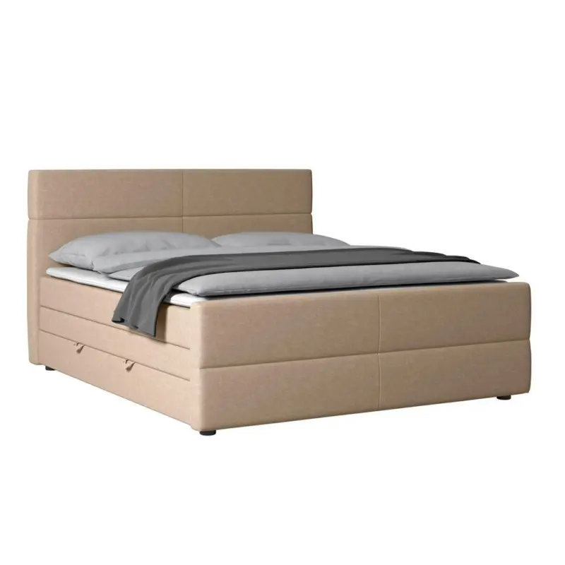 Boxspringbett Verona 180x200 cm Naturfarben